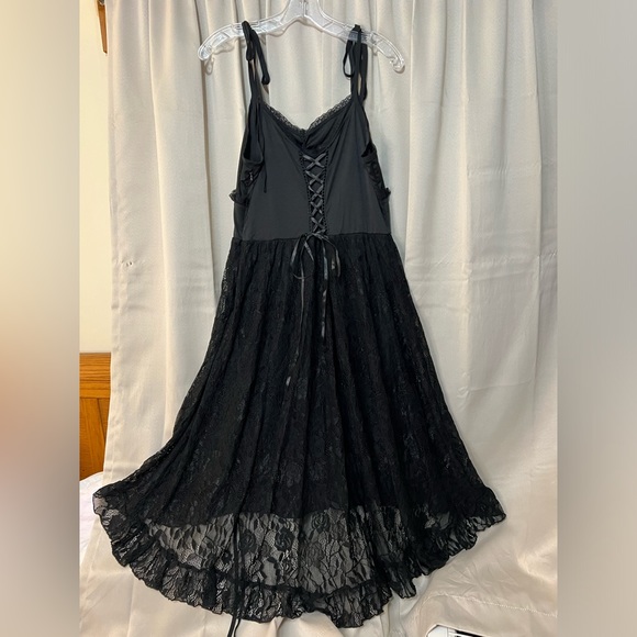 Scarlet Darkness Dresses & Skirts - Women's Scarlet Darkness Lace Spagetti Strap Lined Gothic Style Dress
